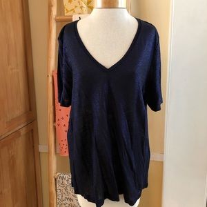 Metallic Linen Tee from Banana Republic